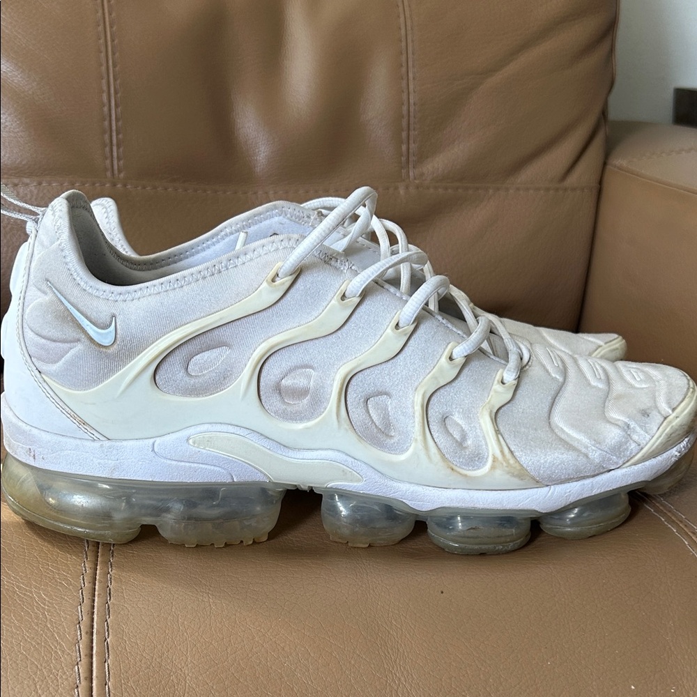 Nike Air VaporMax Plus in Cream White size 12.5 - Picture 5 of 12